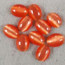 10X14 CAT'S EYE DARK ORANGE (10 PCS/BAG)